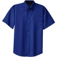 thumbnail image 1 of Joe's USA Men's Short Sleeve Wrinkle Resistant Shirts-6XL-Royal/Classic Navy, 1 of 2