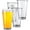 4, variant on TrendMallOasis Pub-Style Clear Beer Glasses, 4-Pack 16oz All-Purpose Tumblers for Cocktails & Water
