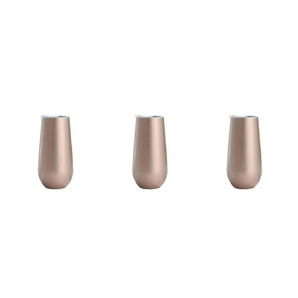 Bearachild Copas de cóctel, estructura firme sin costuras, flauta de champán, copa de tostado, vaso de vino de regalo dulce, oro rosa brillante Type1 NO1 Bearachild CBP277782