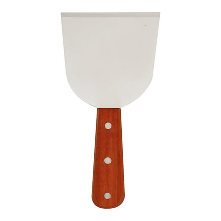 

RKZDSR Stainless Steel Wooden Handle Iron Frying Shovel Thickened Steak Shovel Cooking Shovel Semi-circular Shovel Savings 10CM