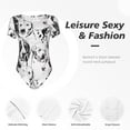 thumbnail image 4 of Fotbe Labrador Retriever Dog Body de Mujer con Cuello Redondo y Mangas Cortas, Sin Mangas Ajustado, Suave, Cómodo y Básico-Large, 4 of 7