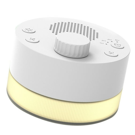 Warm Light Sleep Sound Machine 24 Natural Noises Timer Option Baby Toddler Adult Relaxation Travel Friendly