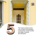 thumbnail image 3 of TureClos Números de casa para el hogar exterior Exquisitas marcas numéricas resistentes Marcado de puertas Accesorios para puertas de apartamentos de hoteles en el hogar Número de uso 5 TureClos JD731879176, 3 of 6