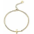 thumbnail image 1 of 14K Gold Plated Cross Bracelet for Women Jewerly | Simple Gold Bracelet for Women | Confirmation Gift for Girls, 1 of 2