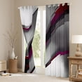thumbnail image 3 of Feelyou Chic Abstract Striped Black Out Curtains, Fashion Geometry Curtains Pack of 2 (42x63 Each), Teen Kid Child Adult Bedroom Curtains, Blackout Curtains Bedroom Decor, 3 of 6