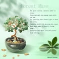 thumbnail image 2 of Green Aventurine Crystal Tree,Harmony Office Desk Home Decor,Vitality Gift with Copper Wire in Ceramic Base, 2 of 5