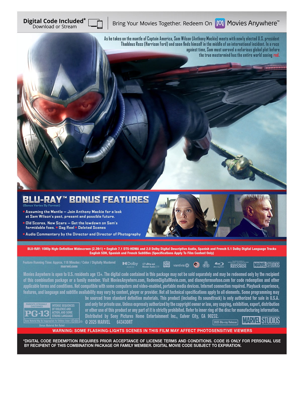 Captain America: Brave New World (Walmart Exclusive O-Sleeve) (Blu