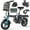T1-20MPH, variant on 14 Inch Folding Electric Bicycle, 560W Adult Electric Bicycle, 48V 10.4Ah, Maximum Range of 32 Miles, Dual Disc Brake Safety System, 3-Speed Riding, Front Fork with Shock Absorption, Black
