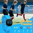 thumbnail image 4 of Kids Watch Waterproof Digital Watch for Boys Girls with Pedometer, Calories, Dual Alarms, Stopwatch, Calendar, Soft Silicone Band Fitness Watch for Kids, 4 of 9