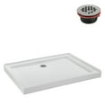 thumbnail image 5 of Streamline NT-232-48WH-LF 48 in. x 36 in. Corner Acrylic Shower Base in Glossy White with Left Hand Drain, ABS Drain Included, 5 of 17