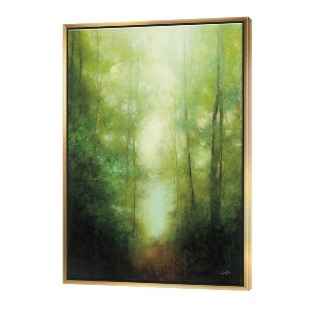 Dans la Forêt Clairière - Paysage Traditionnel Encadré Toile