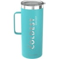 thumbnail image 2 of The Coldest Coffee Mug - Stainless Steel Super Insulated Travel Mug for Hot & Cold Drinks, Best for Tea, Lattes, Cappuccino Coffee Cup( Comet Tail Green 32 Oz), 2 of 6