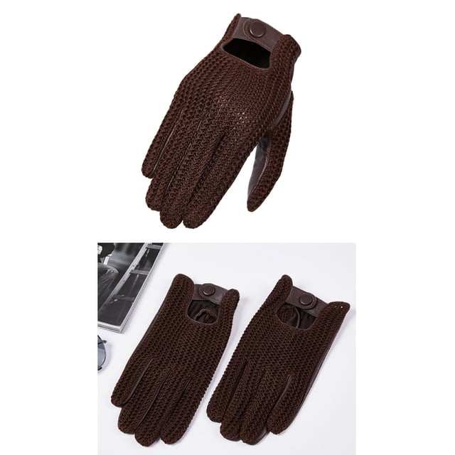 Guantes De Ciclismo Antideslizantes De Piel De Cabra De Punto Para Hombre Para Viajar Y Conducir matsuzay VI012170-06