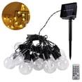 thumbnail image 2 of Solar String Lights Outdoor Waterproof Patio LED Lights with 20 Shatterproof Bulbs,Hanging Lights Solar Powered for Backyard Garden Porch Yard Decor, 2 of 9