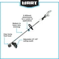 HART 40Volt Cordless Attachment Capable 15" String Trimmer (Battery