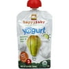 Happy Baby Zucchini, Pear & Kale Greek Yogurt Organic Stage 2 Baby Food, 3.5 oz, (Pack of 16)