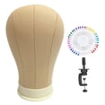 thumbnail image 3 of Milaget Mannequin Head Accessory Portable Wig Head Stand for Drying Making Hair Hats 23 Inch, 3 of 9