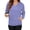 Dark Blue, variant on OutfitShow Womens Long Sleeve Sweatshirt Casual Fall V Neck Pullover Tops with Pockets,Sizes S-3XL
