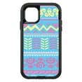 thumbnail image 1 of DistinctInk Custom SKIN / DECAL compatible with OtterBox Defender for iPhone 11 Pro (5.8" Screen) - Yellow Pink Blue Aztec Tribal, 1 of 5