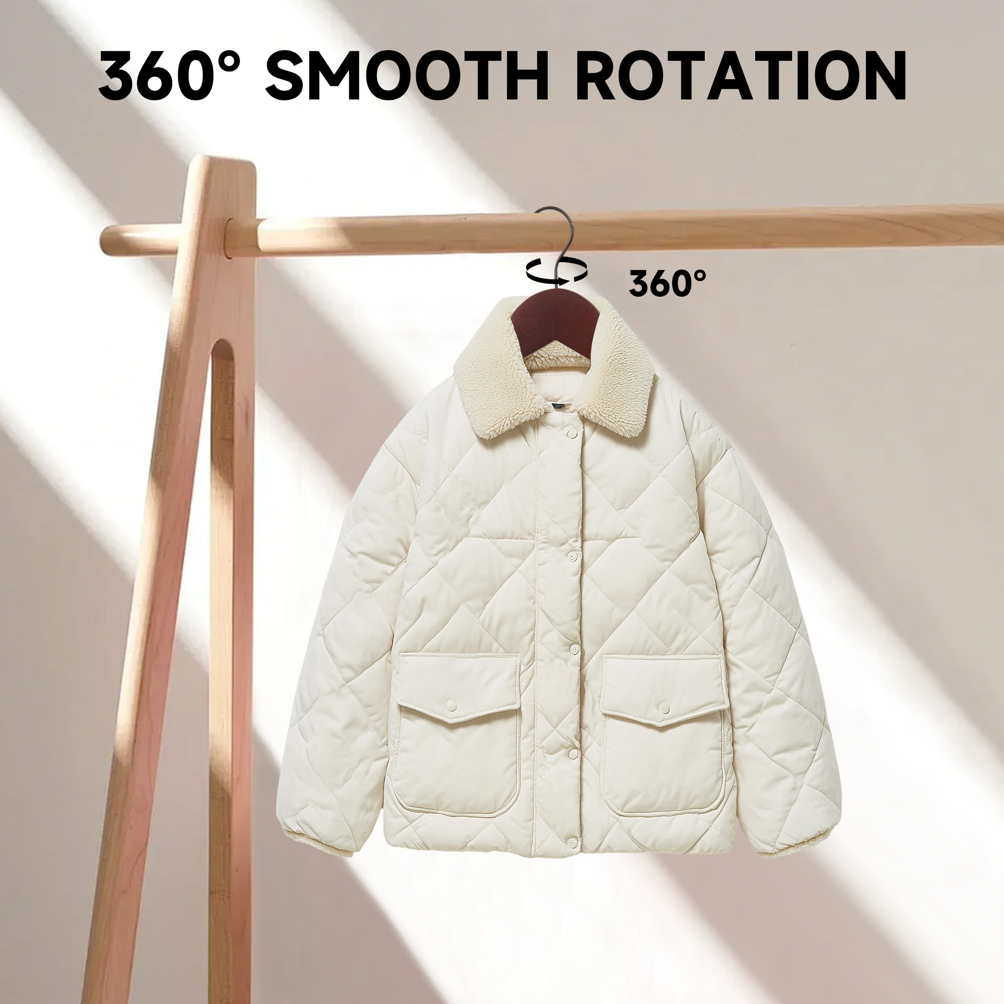 BP4U 36-Pack Premium Wooden Clothes Hangers with Clips, Solid Wood Skirt/Pant Hangers with Adjustable Clips for Suits, Dresses, Coats, Jackets, Trousers(Dark Cherry)