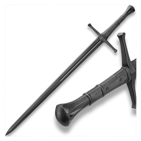 Polypropylene Bokken Training Sword Broadsword | 43 1/2" Blunt Longsword | Practice Swords for Sparring | Balanced & Weighted for Real Feel | Virtually Indestructible | Great for Cosplay