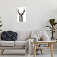 thumbnail image 2 of Stupell Industries Funny Deer Necktie & Glasses Portrait Graphic Art Unframed Art Print Wall Art, Design by Elizabeth Tyndall, 2 of 6