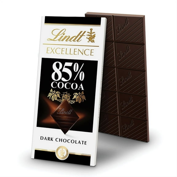 Pack of 12, Lindt 85% Cocoa Dark Chocolate Excellence Bar, 3.5 oz