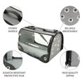thumbnail image 6 of Small Pet Carrier for Small Dogs and Cats - Waterproof Soft Pet Travel Bag with Meshed Window - TSA Approved Pet Carrier for Cat Travel Bag - 7.9 x 13.8 x 7.9 Inch - Gray, 6 of 8