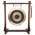 thumbnail image 1 of 28" Chinese Gongs on the Spirit Guide Gong Stand, 1 of 1