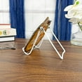 thumbnail image 3 of Gibson Holders 2A Adjustable White Wire Display Easel, 3.625" W x 4" D x 4.5" H, Pack of 6, 3 of 7
