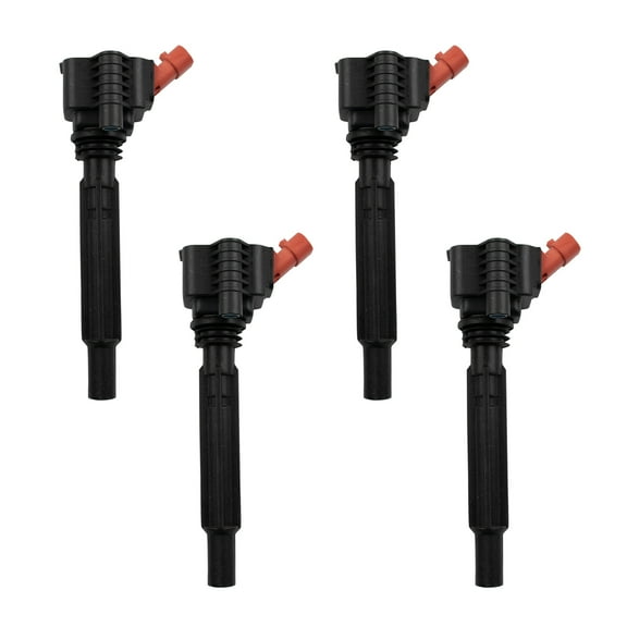 TRQ 4 Piece Engine Ignition Coil Set Direct Fit for 500 500L 500X Jeep Renegade ICA65528