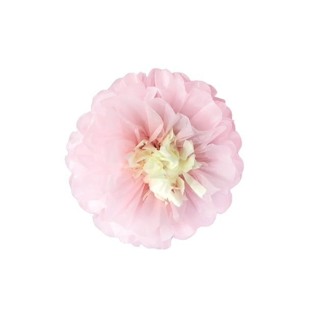 Advancent Flores de papel Decoraciones florales para la pared Telón de fondo decorativo Flor de la boda para la decoración de la fiesta de aniversario Artesanía Rosa Claro 25cm Advancent HA060500-03