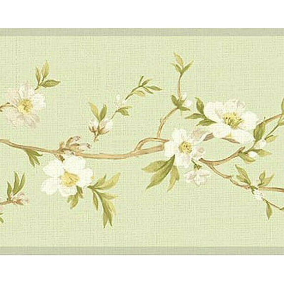 879066 Cherry Blossom Orchard Wallpaper Border NL57035b