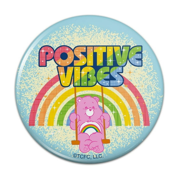 Care Bears Cheer Bear Positive Vibes Kitchen Refrigerator Locker Button Magnet