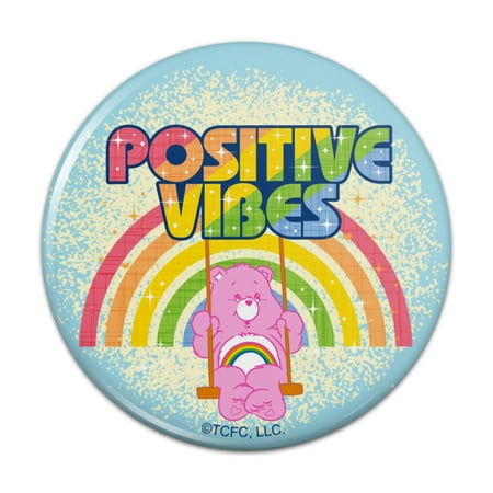 

Care Bears Cheer Bear Positive Vibes Kitchen Refrigerator Locker Button Magnet