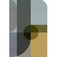 thumbnail image 2 of Incado 23x32 White Modern Wood Framed Museum Art Print Titled - Geometric Shapes II, 2 of 4
