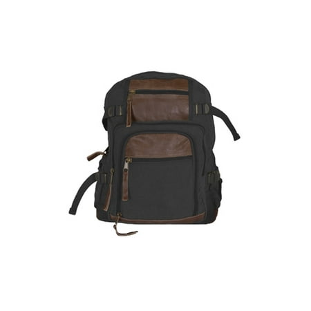 UPC 099598434410 product image for Fox Outdoor Retro Londoner Commuter Daypack, Black 099598434410 | upcitemdb.com