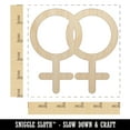 thumbnail image 2 of Doubled Female Sign Lesbian Gender Symbol Wood Shape Unfinished Piece Cutout Craft DIY Projects - 4.70 Inch Size - 1/8 Inch Thick, 2 of 7
