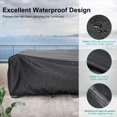 thumbnail image 3 of Funda para muebles de patio BROSYDA Heavy Duty 600D impermeable, 3 of 8