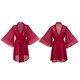 thumbnail image 4 of Batas Ropa de dormir para mujer Camisón transparente de gasa con encaje y retazos Cárdigan tentador para mujer Bata exterior Camisón de poliéster para mujer, 4 of 4