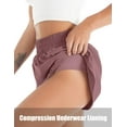 thumbnail image 2 of Women's Quick-Dry Running Shorts Workout Sport Layer Active Shorts with Pockets 1.75", 2 of 5