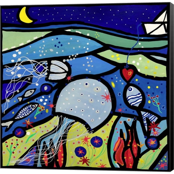 La Medusa Innamorata by Wallas, Canvas Wall Art, 12W x 12H