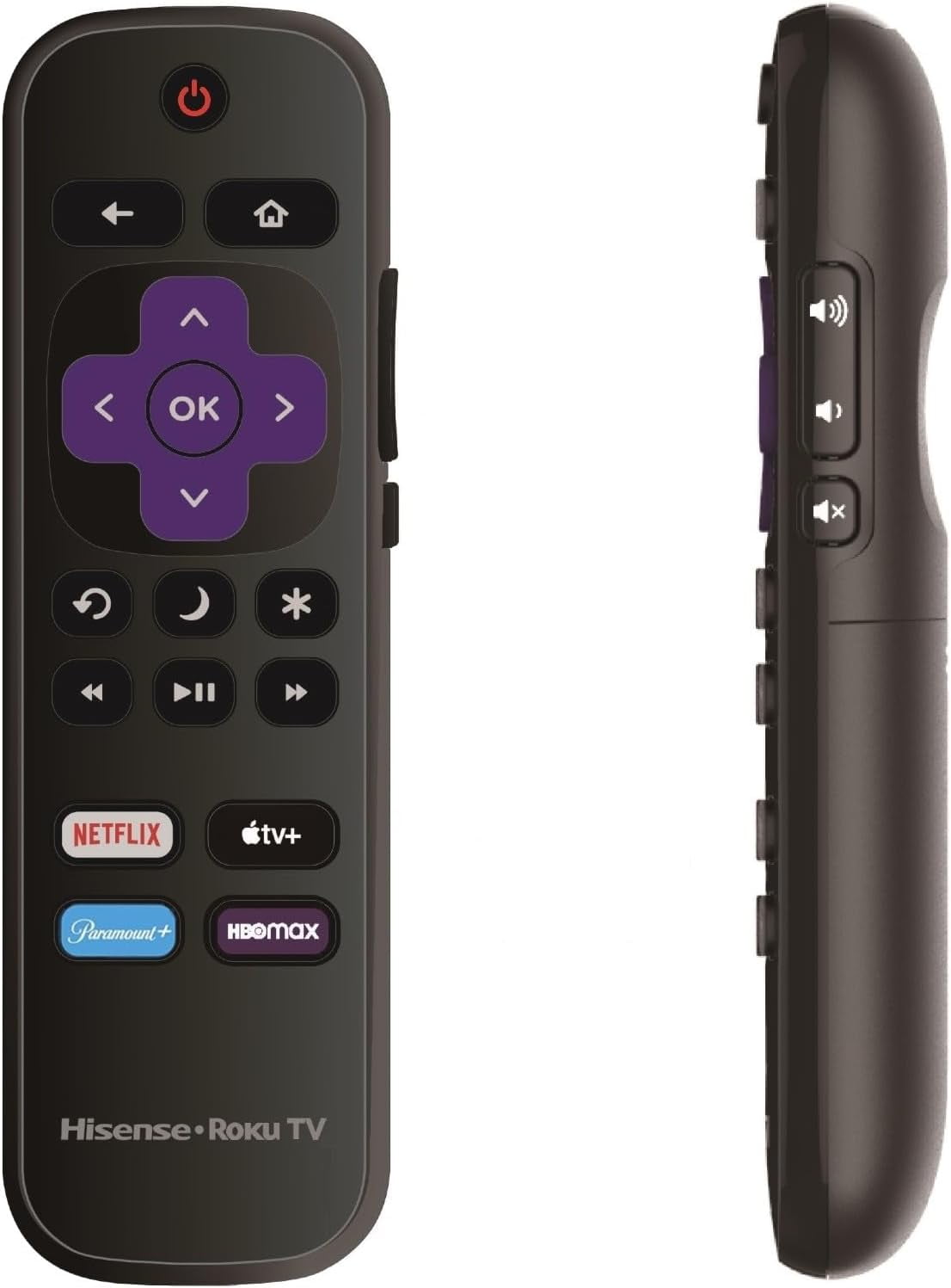 OEM Replacement Remote Control Compatible with All Hisense Roku TV Smart 4K Ultra HDTV 【Only Works with Hisense Roku TV, Not for Roku Stick and Roku Box】 (Netflix/Apple TV+ / Paramount+/ HBO Max)