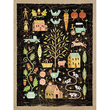 Classic Farm To Table Fruit And Vegetable Print Kitchen Decor One