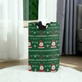 thumbnail image 6 of Yayeee Freestanding Laundry Hamper with Handle Collapsible Large Storage Basket for Clothes, Green Christmas Trees, 6 of 7