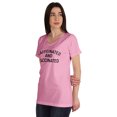 thumbnail image 4 of Inkmeso Caffeinated & Vaccinated Funny Pro-Vaccine Womens Top Cotton T-shirt, 4 of 9