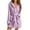 Violet, variante sur CHUANK Peignoirs Courts pour Femmes Super Doux en Peluche Duveteuse Peignoir à Capuche Léger Longueur Genou Chemise de Nuit Pyjamas Vêtements de Nuit Robe de Chambre