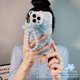 thumbnail image 2 of ZHAOCHENG Funda protectora de flores para iPhone 13promax, funda protectora de flores transparente para niñas (Frangipani azul), 2 of 4