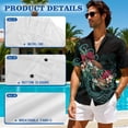 thumbnail image 5 of Jeiento Matching Hawaiian Outfits for Couples Polynesian Shirt for Men Trendy Floral Dress Women Summer Dresses for Beach, Luau, Cruise, 5 of 6