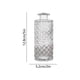 thumbnail image 3 of Jarrón Pequeño de Cristal Transparente para Flores, Ideal Como Centro de Mesa para Decoración Del Hogar, Sala de Estar, Dormitorio U Oficina. Jarrón Pequeño para Arreglos Florales con Textura Ondulad, 3 of 6